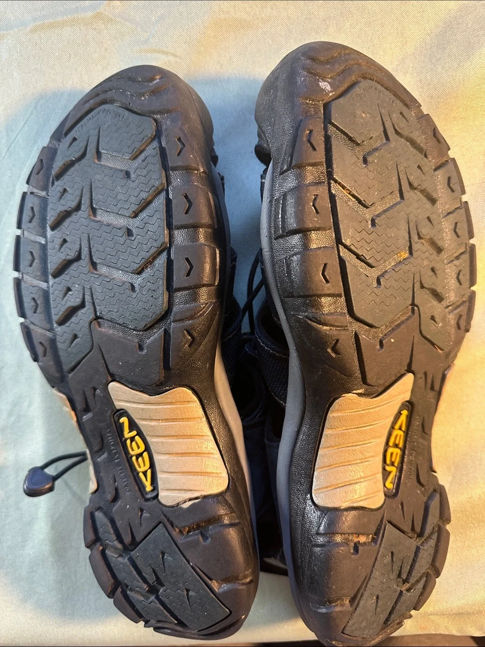 Keen Men’s Navy Blue and Black Slip-On Sandal Loafers